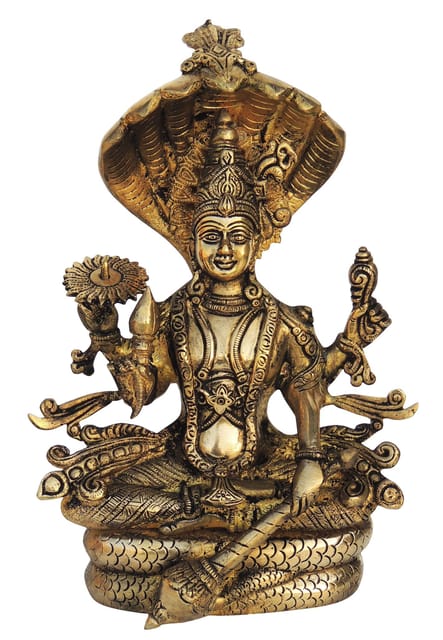 Brass Showpiece Vishnu Statue  - 8*5*11.1 Inch (BS1293 C)