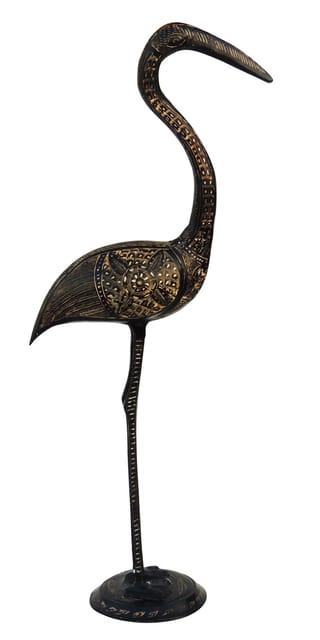 Brass Showpiece Duck Statue - 7.2*4.5*23.5 Inch (AN090 B)