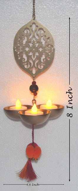Iron Wall Hanging Candle Holder  - 4.6*4.6*8 Inch (I149 A)
