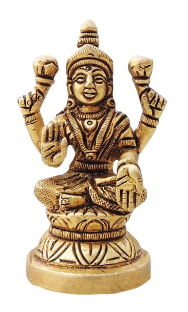 Brass Showpiece Laxmi God Idol Statue - 1.5*1.5*3 Inch (BS1646 L)