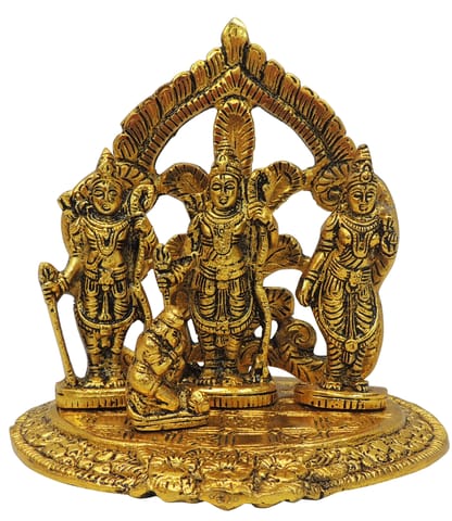 Aluminium Showpiece Ram Darbar Statue - 6*5*5.7 Inch (AS476 B)