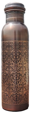 Copper Bottle Antique - 3*3*11 Inch (BC195 A)