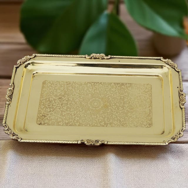 Brass Tray - 12.5*8.5*0.8 inch (Z174 C)