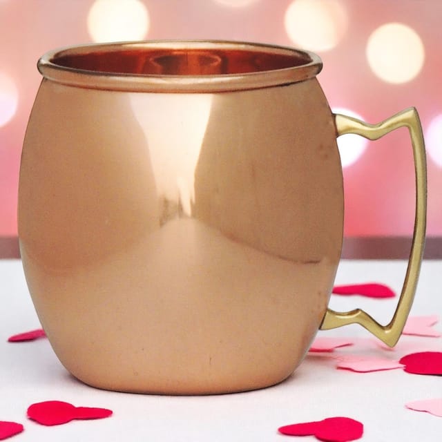 Pure Copper Glass 300 Ml - 4.5*3.4*3.9 inch (BC091 A)