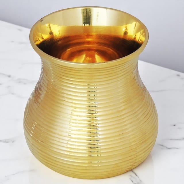 Brass Glass - 270 ML - 2.6*2.6*3.5 inch (Z268 A)