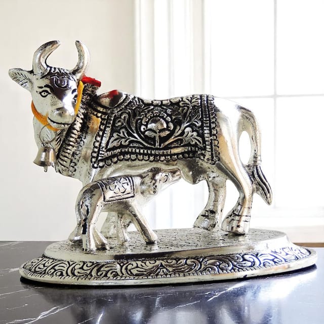 Showpiece Cow Statue - 5.3*4.2*4.4 inch (AS073 S)