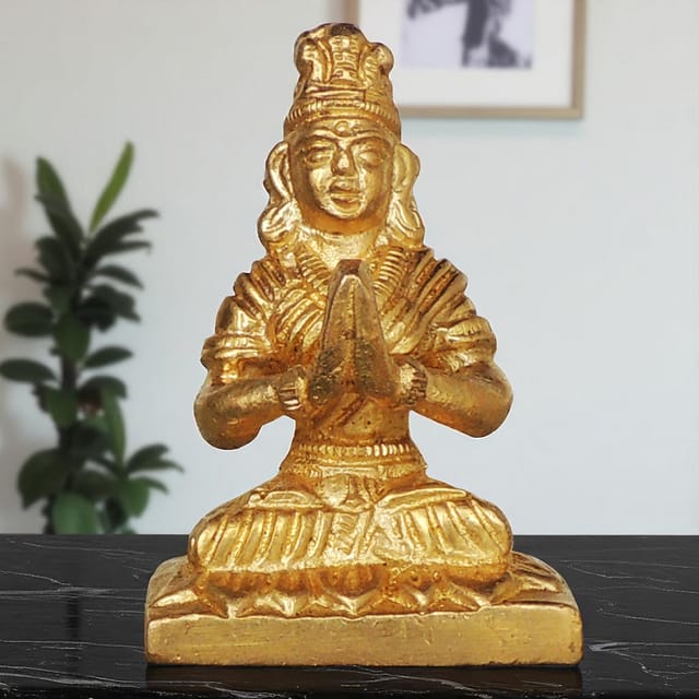 Brass Showpiece Parvati Ji Idol Statue  - 1.6*1*2.3 inch (BS872 A)