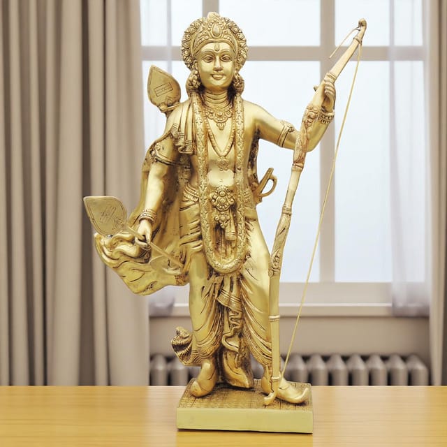 Brass Showpiece Ram Ji God Idol Statue - 15*5.5*24 Inch (BS1358 H)