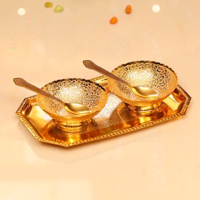 Decorative More Bowl 2 tone - 4*4*2 inch (B104)