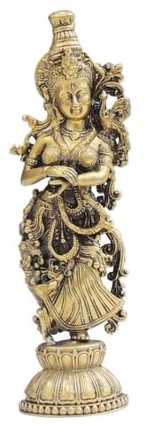 Brass Showpiece Radha God Idol Statue - 1.5*1.2*6 Inch (BS1816 R)