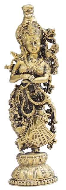 Brass Showpiece Radha God Idol Statue - 1.5*1.2*6 Inch (BS1816 R)