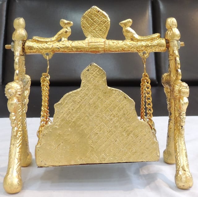 Aluminium Showpiece Jhula - 6.5*4*6.5 Inch (AS258 M)