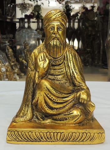 Aluminium Showpiece Gurunanak Dev - 6*3.7*8 Inch (AS487 G)