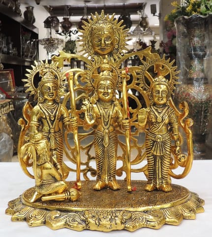 Aluminium Showpiece Ram Darbar - 11.5*7.5*12 Inch (AS483 G)