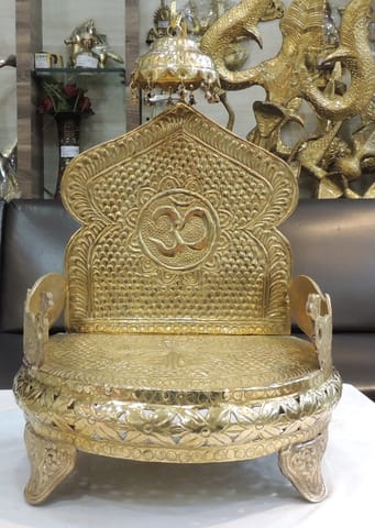 Brass Shinghasan - 13.3*10*20.6 Inch (Z131 G)