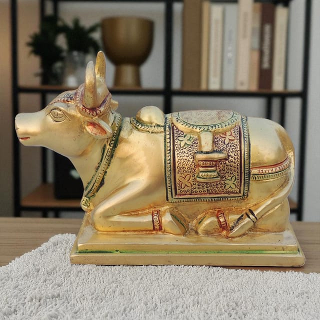 Brass Showpiece Nandi Idol Statue  - 7*3*4.5  inch (BS1532 C)