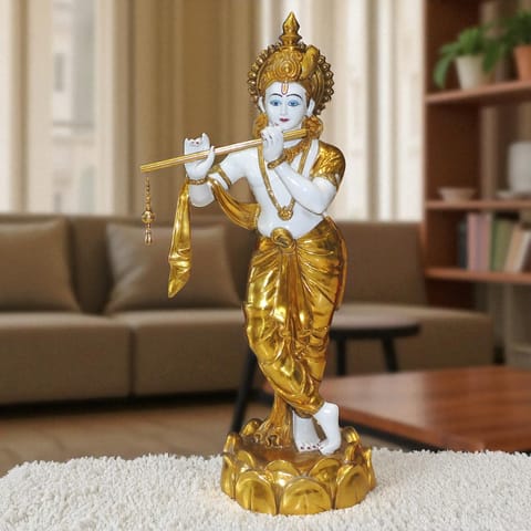 Brass Decorative Showpiece Krishna Ji Statue (BS1838 E)