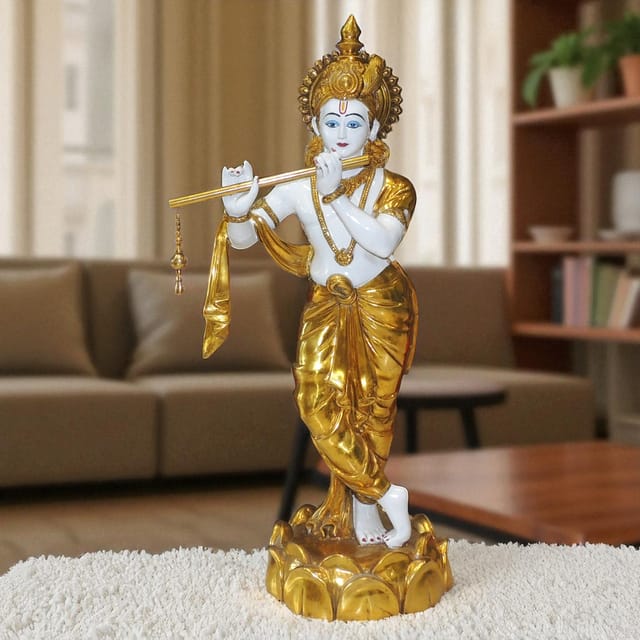Brass Decorative Showpiece Krishna Ji Statue (BS1838 E)