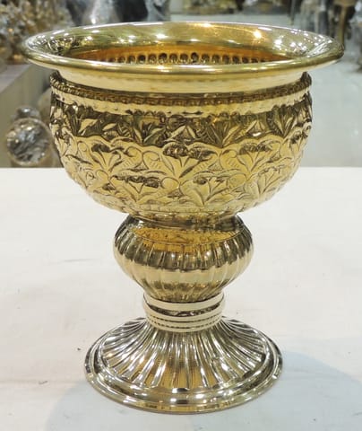 Brass Decorative Bowl With Stand - 4.2*4.2*4.6 Inch (AT073 B)