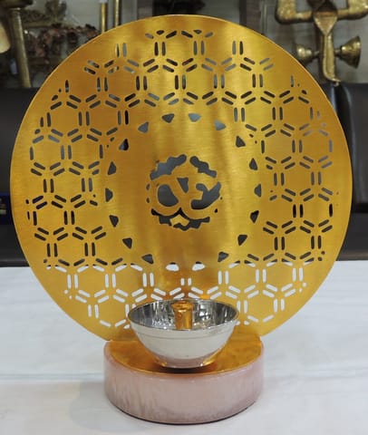 Brass Decorative Om Deepak - 7*2*7.5 Inch (AT076 C)
