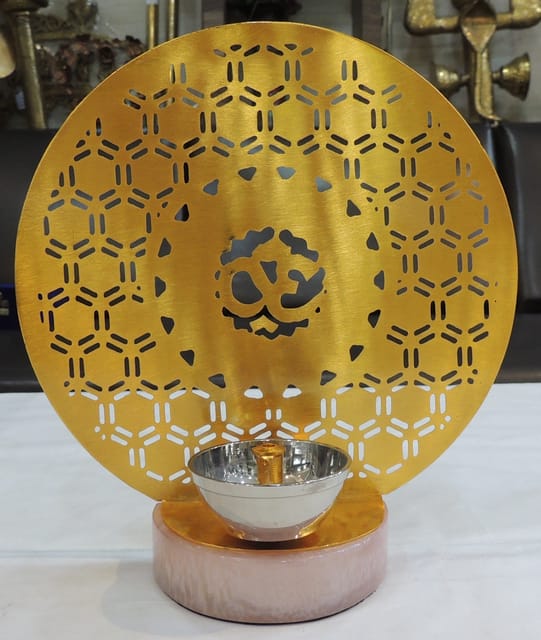 Brass Decorative Om Deepak - 7*2*7.5 Inch (AT076 C)
