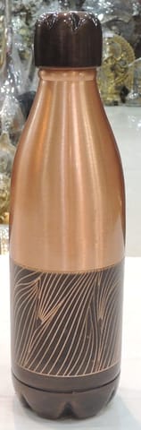 Copper Drinking Water Bottle - 2.5*2.5*9.5 Inch (BC202 C)