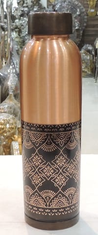 Copper Dringking Water Water Bottle, Capacity : 900 ML - 2.6*2.6*10.5 Inch (BC202 L)