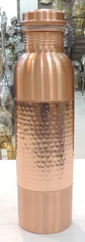 Copper Dringking Water Water Bottle, Capacity : 900 ML - 2.5*2.5*11 Inch (BC202 K)