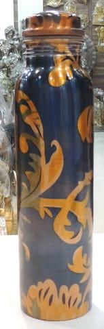 Copper Dringking Water Water Bottle, Capacity : 900 ML - 2.5*2.5*11 Inch (BC202 G)