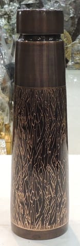 Copper Drinking Water Bottle, Capacity : 900 ML - 2.6*2.6*10.5 Inch (BC202 E)