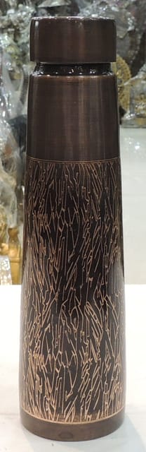 Copper Drinking Water Bottle, Capacity : 900 ML - 2.6*2.6*10.5 Inch (BC202 E)