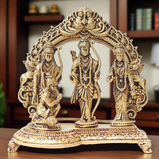 Brass Showpiece Ram Darbar God Idol Statue, Made From Machine - 3.6*1.7*4 Inch (BS1728 E)