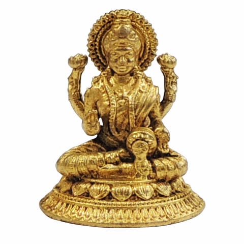 Brass Showpiece Laxmi Ji God Idol Statue - 1.2*1*1.5 Inch (BS1872 L)