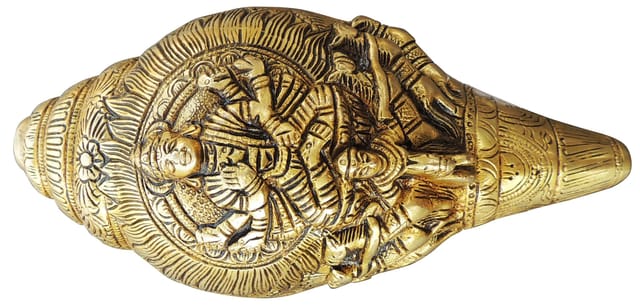 Brass Showpiece Shankh Statue  - 9.5*5*5 inch (BS873 A)