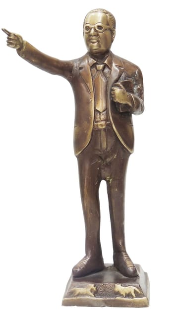 Brass Showpiece Ambedker standing - 5*3.5*10.5 inch (BS792 B)
