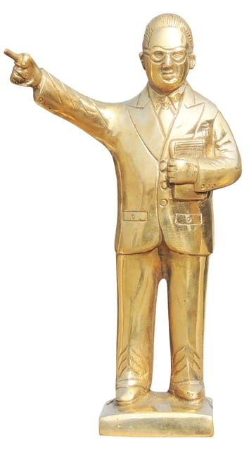 Brass Showpiece Ambedker Ji - 5.4*2.7*9 inch (BS327 B)