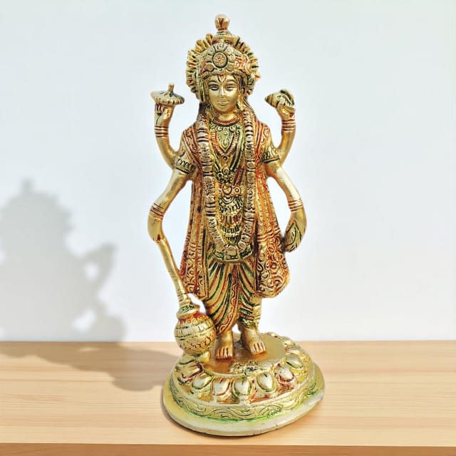 Brass Showpiece Vishnu Statue - 3.5*3.5*7.5 inch (BS1250 C)