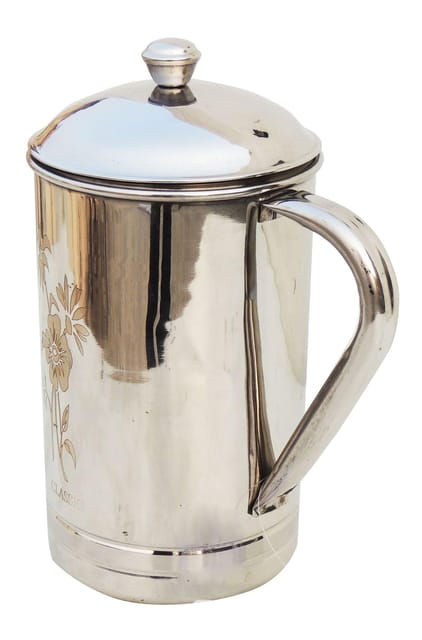 Pure Steel Jug SS Dolphin Laser, 2 Liter - 7*5*6.5 inch (S077 B)