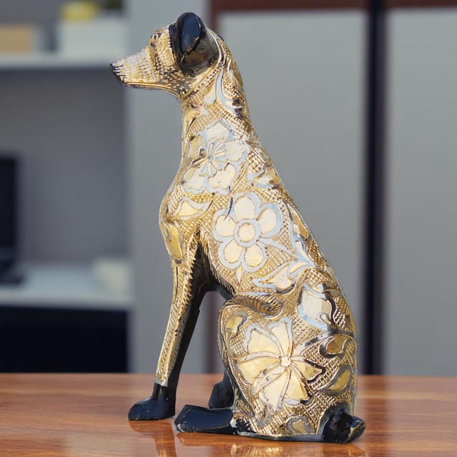 Brass Showpiece Dog  Statue - 4.5*2.7*7 inch (AN048 C)