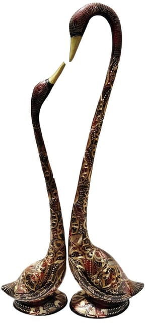 Brass Showpiece Duck Statue - 7*5*33.5 inch (AN013 B)