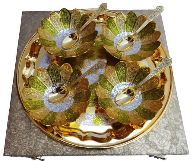 Brass Kamal Bowl Set of 9 pcs (SS 8) -5*5*2 Inches (B237 A)