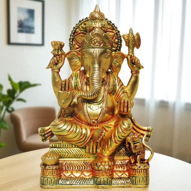 Brass Ganesh ji -7*3*11 inches (BS663)