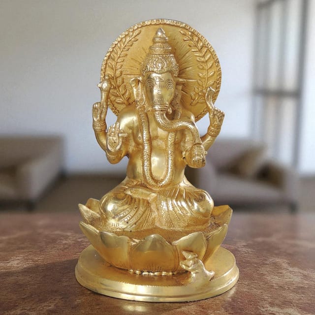 Ganesh on Kamal-6*6*9.2 Inches (BS1034 G)