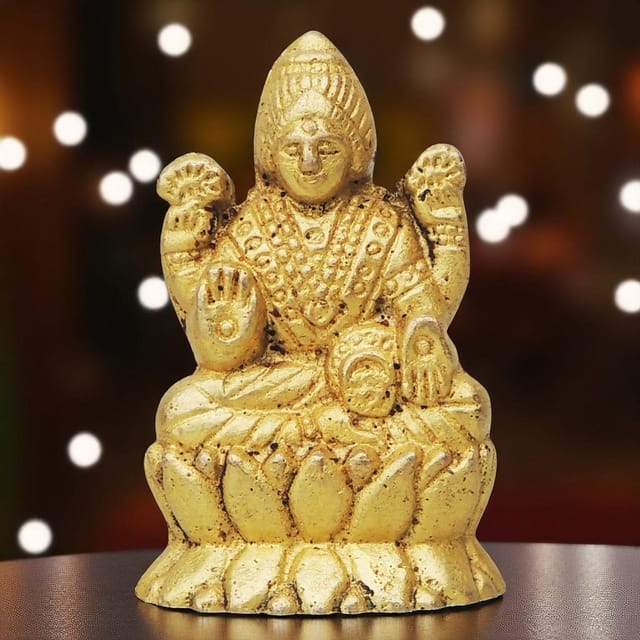 Brass Showpiece Laxmi Ji Statue - 1.5*1*2 Inch (BS859 A)