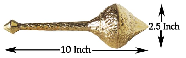 Brass Hanuman Mace, Gada No. 1 - 2.5*2.5*10.5 Inch (Z531 A)