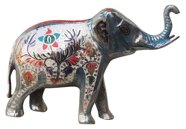 Brass Showpiece Elephant Statue - 10.5*4*7.6 inch (AN028)