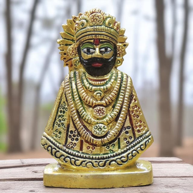 Brass Showpiece Khatu Shyam Statue - 2.5*1.5*3.5 Inch (BS1305 C)