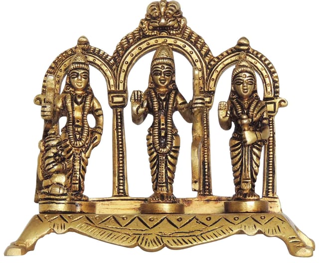 Brass Showpiece Ram Darbar God Idol Statue - 5.2*2*4.5 Inch (BS1394 D)