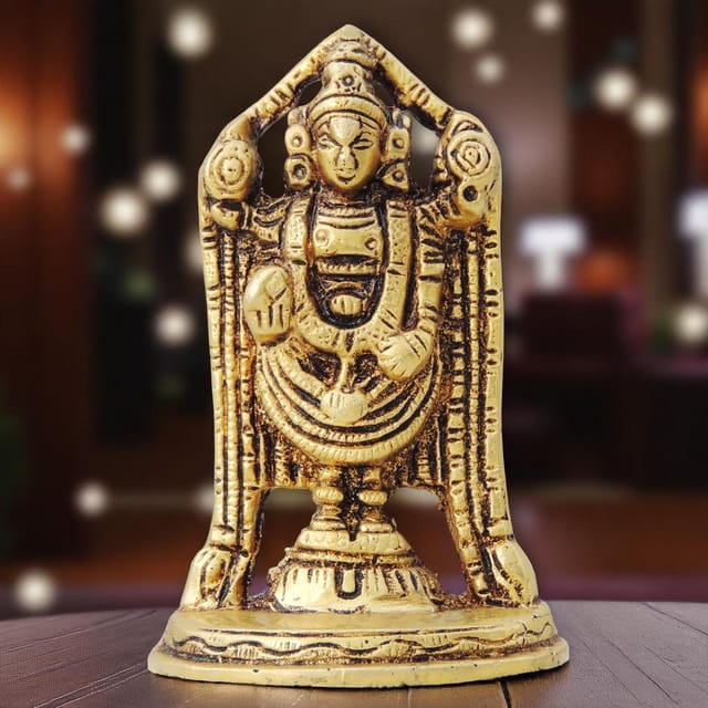 Brass Showpiece Tirupati Bala Ji God Idol Statue - 2.5*1.2*3.5 Inch (BS1389 B)