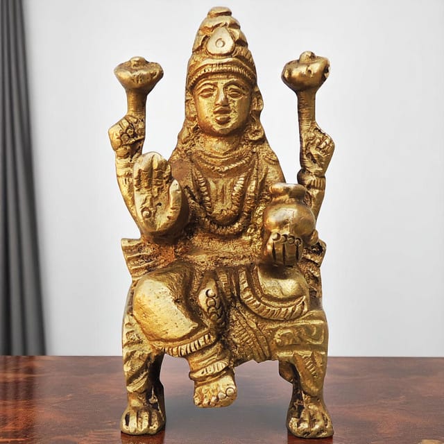 Brass Showpiece Laxmi Ji God Idol Statue - 1.4*1.4*2.7 Inch (BS260)